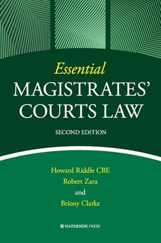Green book cover with white text: "Essential Magistrates' Courts Law", second edition.