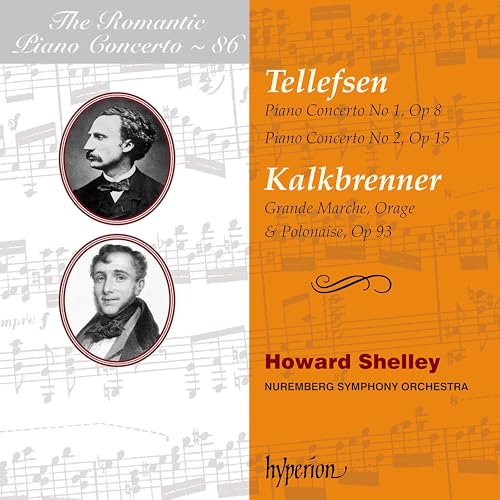 CD cover featuring portraits of composers Tellefsen and Kalkbrenner.