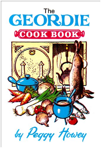 Cookbook with Geordie-themed cover, likely featuring images of North East England food and landmarks.