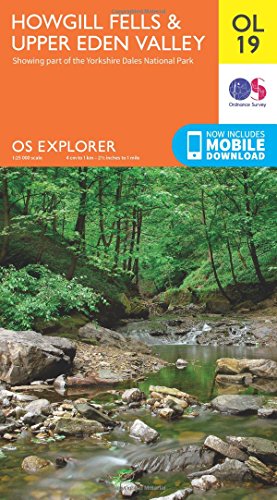Ordnance Survey Explorer map cover for Howgill Fells and Upper Eden Valley.