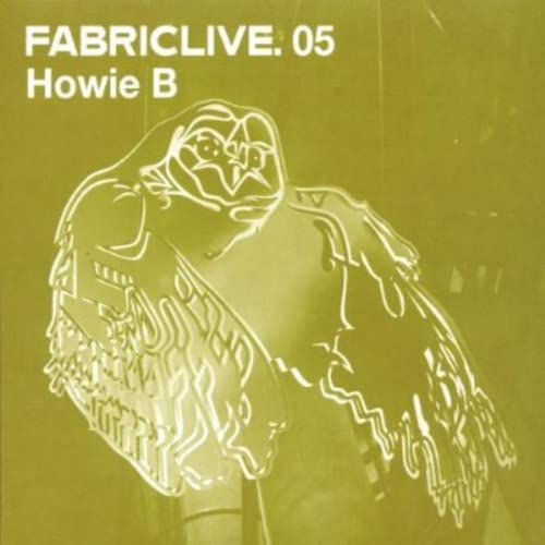 CD cover for Howie B's FABRICLIVE05, featuring abstract illustrated headphones.