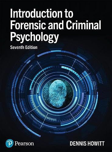 Book cover: “Introduction to Forensic and Criminal Psychology,” seventh edition.