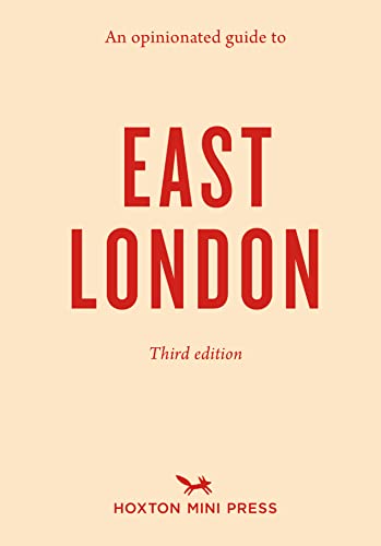 Beige book cover with bold red text: "EAST LONDON", third edition.