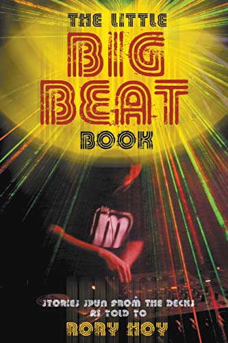 Book cover with bold text and a blurred image of a DJ.
