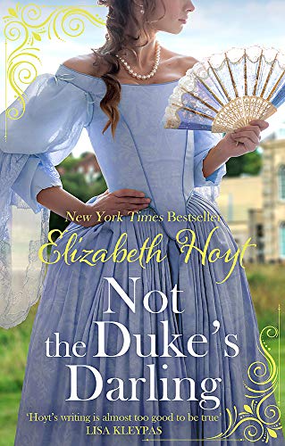 Woman in a blue Regency gown holding a lace fan against an outdoor background.