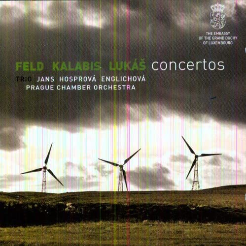 CD cover: stormy sky over a field with three wind turbines.