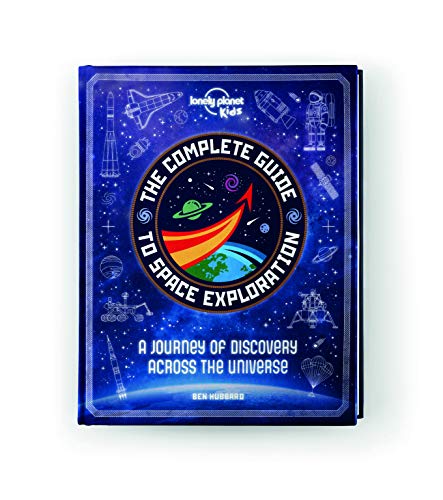 Book cover: “The Complete Guide to Space Exploration” with planets and rockets.