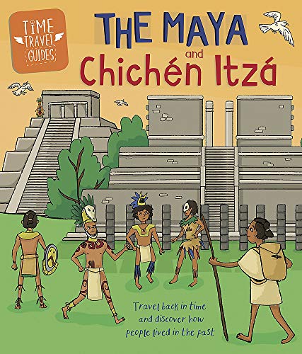 Illustrated book cover showing Maya people in front of the Chichén Itzá pyramid.