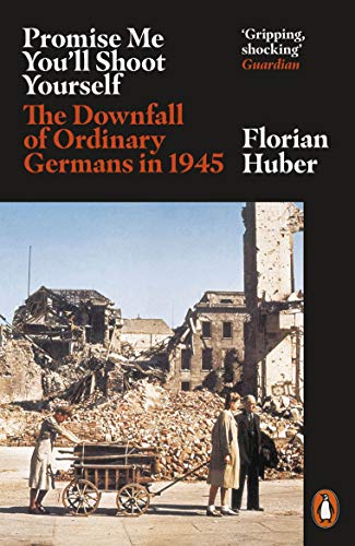 Book cover depicting rubble and people amongst post-war German ruins.