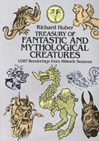 Book cover featuring illustrations of various mythical creatures.