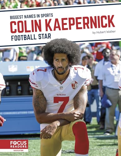 Book cover featuring Colin Kaepernick in a 49ers uniform, kneeling on the field.