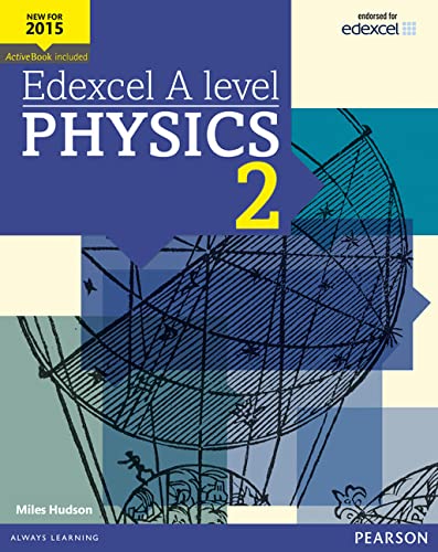 Edexcel A level Physics 2 textbook cover with hot air balloon image.