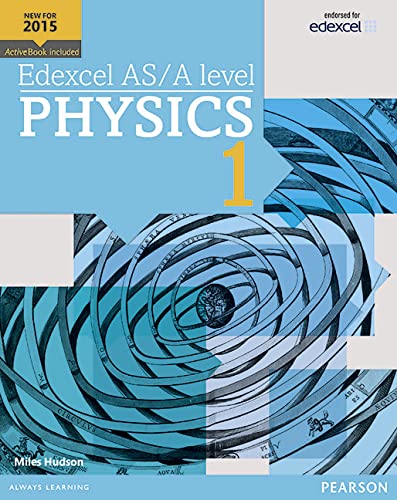 Edexcel AS/A level Physics Student Book 1 cover with orbital diagram.