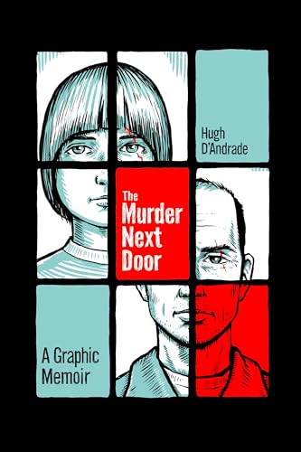 Book cover with split portraits of a child and man, red title text.