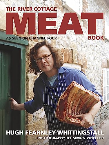 Book cover featuring a man holding a large cut of raw meat.