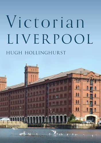 Red brick Victorian warehouses along a waterfront with seagulls.