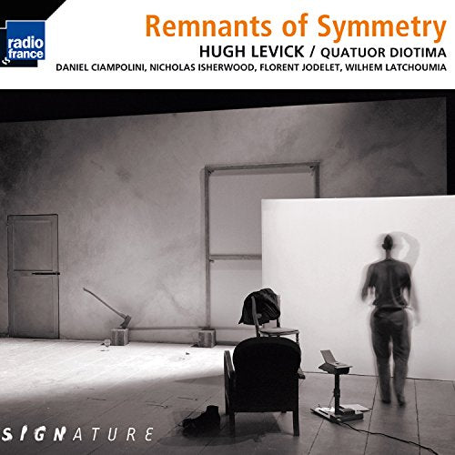 CD cover: abstract stage scene with a figure and furniture.