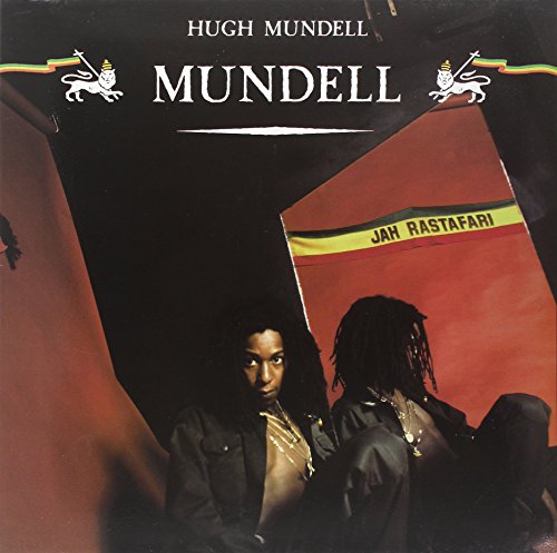 Album cover for Hugh Mundell’s “Mundell” featuring a portrait and Rastafarian colors.