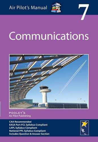 Front cover of Air Pilot's Manual Volume 7, Communications, featuring an airport control tower.