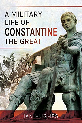 Book cover: bust of Constantine the Great with battle scene backdrop.