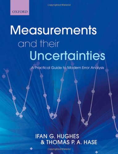 Blue book cover with white text: "Measurements and their Uncertainties.