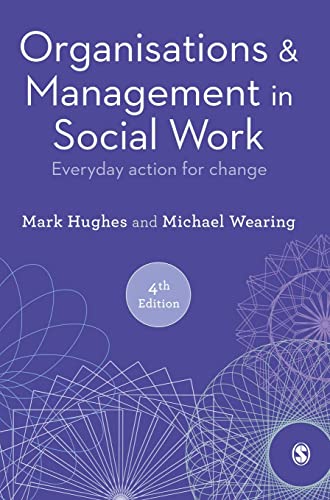 Book cover: "Organisations & Management in Social Work," 4th edition.