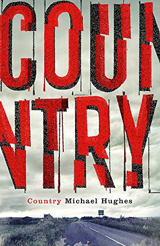 Book cover with red text “COUNTRY” over a rural road scene.