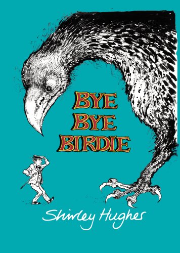 Book cover: large bird looming over a small man in a suit.