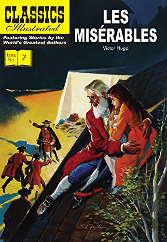 A Classics Illustrated comic cover showing a man holding a girl on a roof.