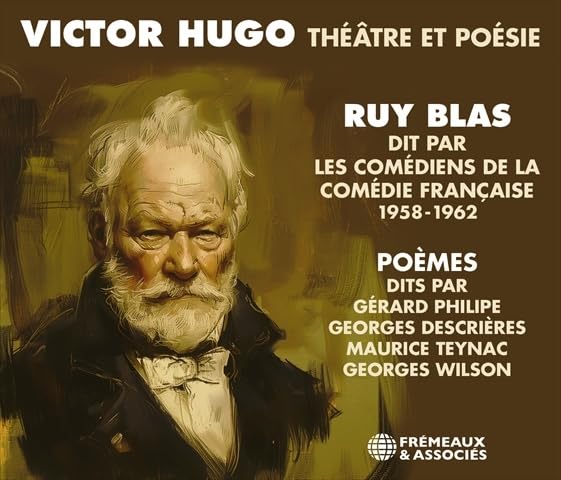CD cover featuring a portrait of Victor Hugo and French text.