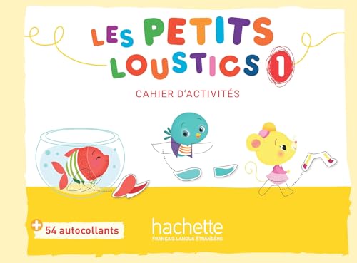 French language learning workbook cover with fish, bird, and mouse illustrations.