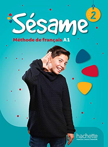 French textbook cover, “Sesame 2”, featuring a boy listening intently.