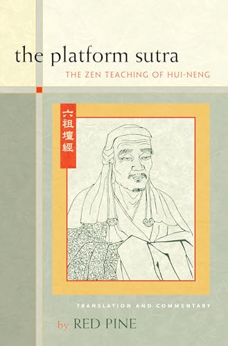 Book cover: "The Platform Sutra" with portrait of Hui-neng.