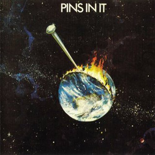 Album cover: a nail piercing a flaming globe against a starry background.