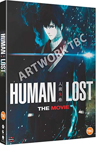 DVD cover for “Human Lost” anime movie, featuring a young man.