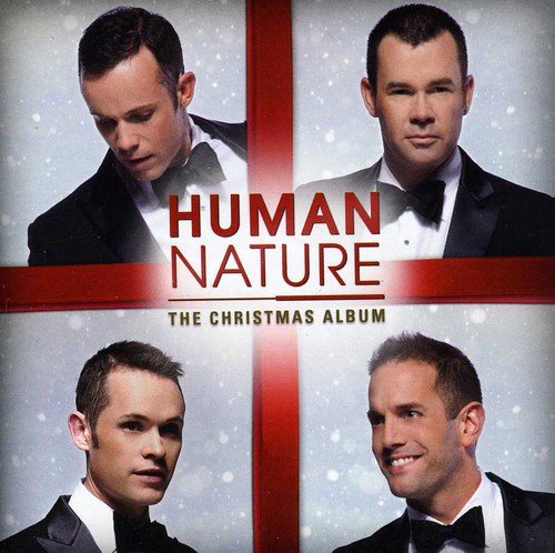 CD cover for Human Nature’s Christmas Album featuring four men in tuxedos.