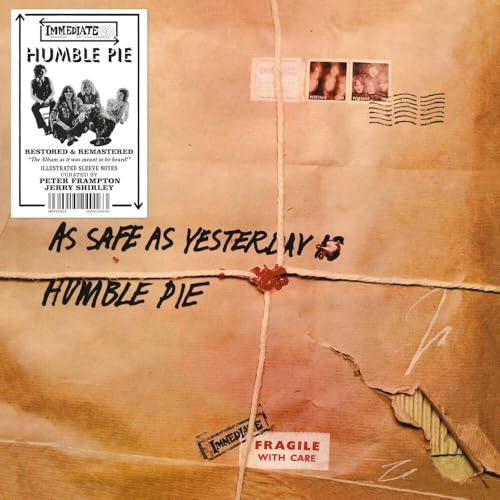 Humble Pie album cover: cardboard texture, band photo, and handwritten text.