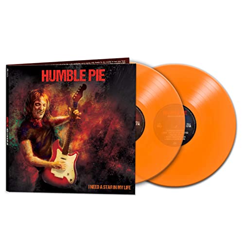 Humble Pie vinyl record: album cover with guitarist, orange discs.