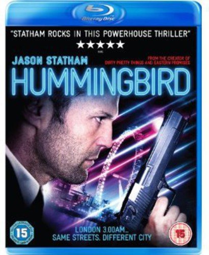 Blu-ray cover featuring Jason Statham holding a gun against a neon London city background.