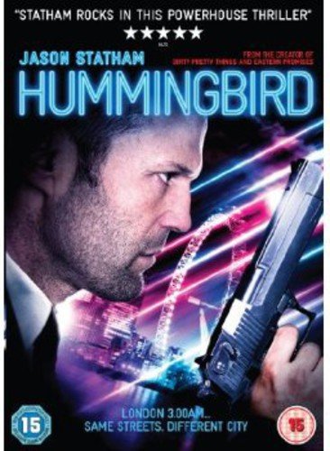 Hummingbird DVD cover featuring Jason Statham holding a gun, city background.