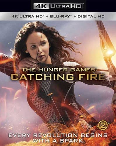 “The Hunger Games: Catching Fire” Blu-ray cover featuring Jennifer Lawrence.