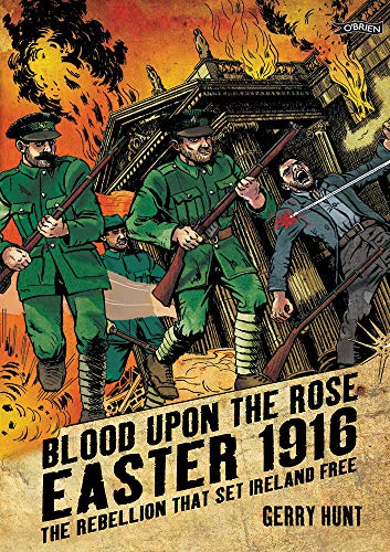 Comic book cover showing soldiers in green uniforms fighting before a burning building.