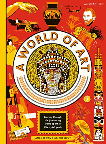 Book cover, “A World of Art,” featuring diverse art historical imagery.