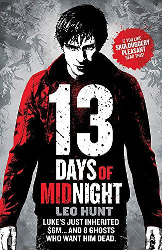 Book cover: young man with large white “13” and ghostly figures.