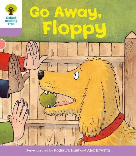 Book cover: a dog with an apple being told to go away.