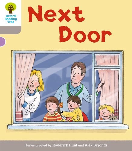 Children and a dog looking out a window, book cover illustration.