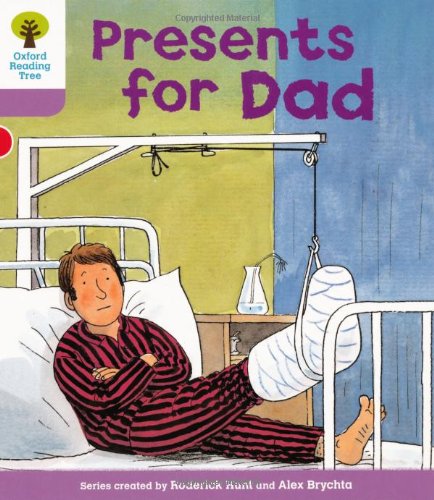 Book cover: Injured father in bed with a cast on his leg.