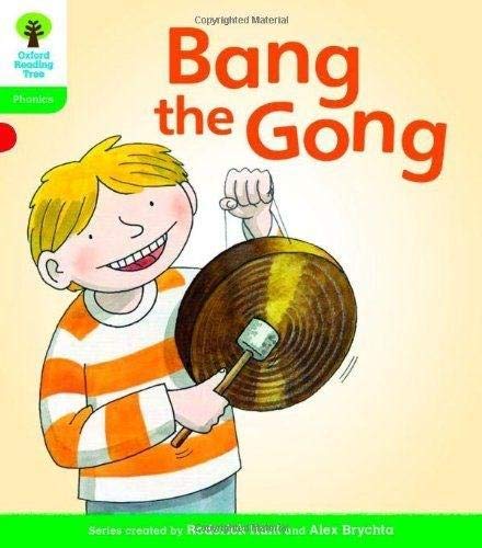 Book cover: boy with a gong, part of Oxford Reading Tree series.