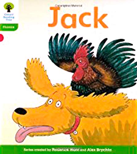 Book cover: illustrated dog and rooster, title "Jack" in orange.