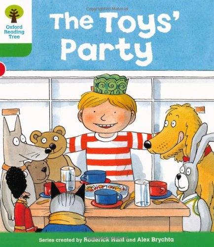 Children’s book cover depicting toys having a tea party at a table.